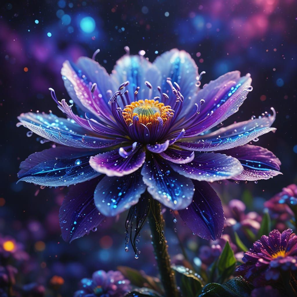 Purple flower   by @ArtColai