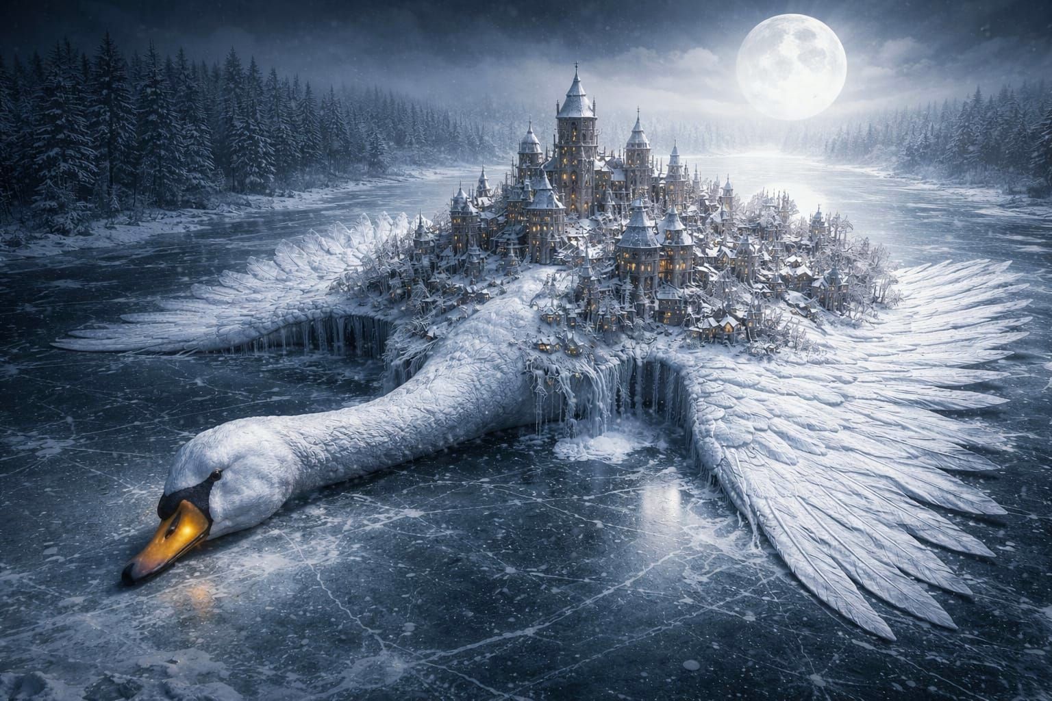 Elegy of the Frozen Lake  by @Nikko P