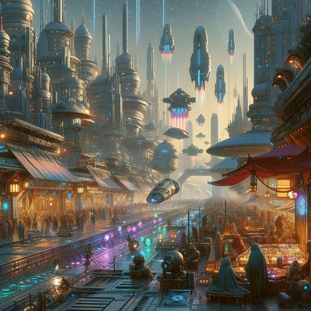 Galactic Marketplace  by @Macfoggy
