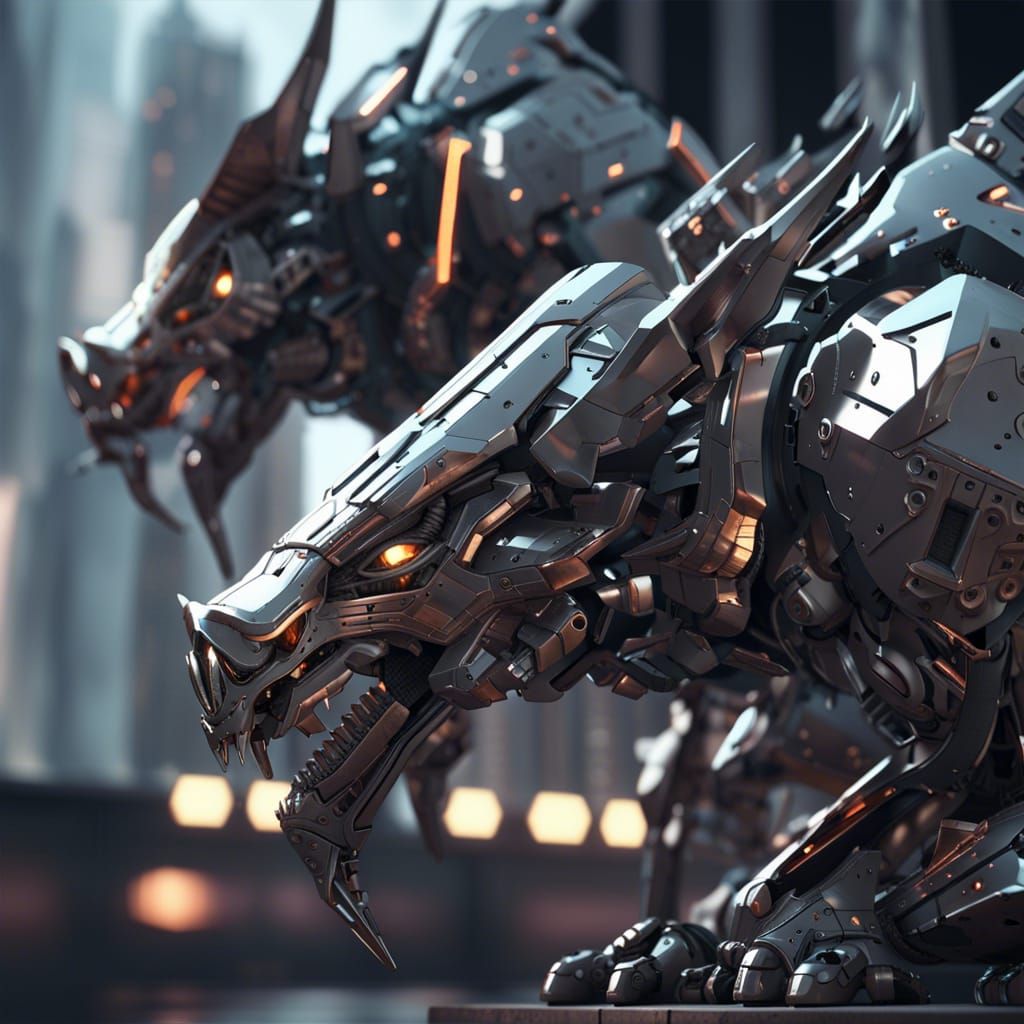 Cyberpunk gargoyles