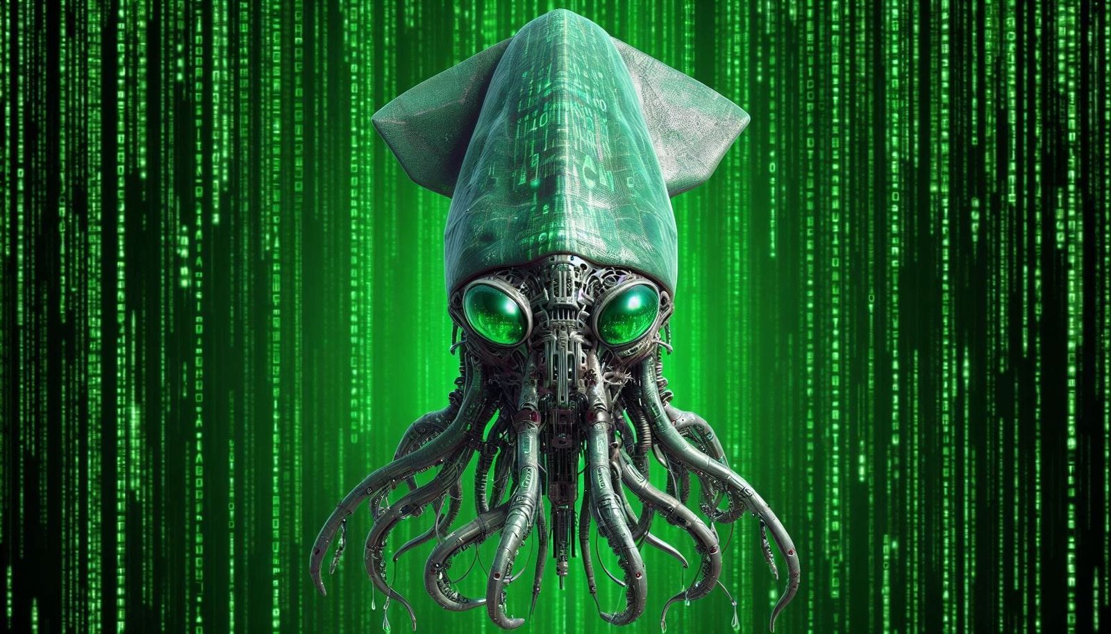 Matrix Squid - AI Generated Artwork - NightCafe Creator