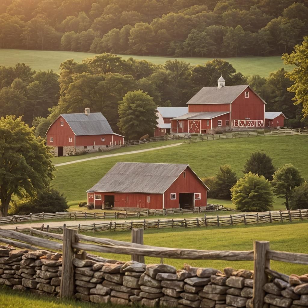 Lancaster County Pennsylvania, circa 1770, limestone bank barn
