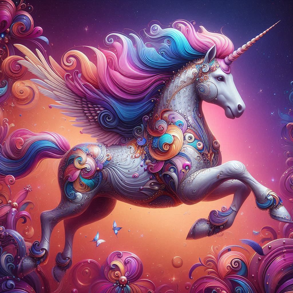 Frutiger Aero Unicorn