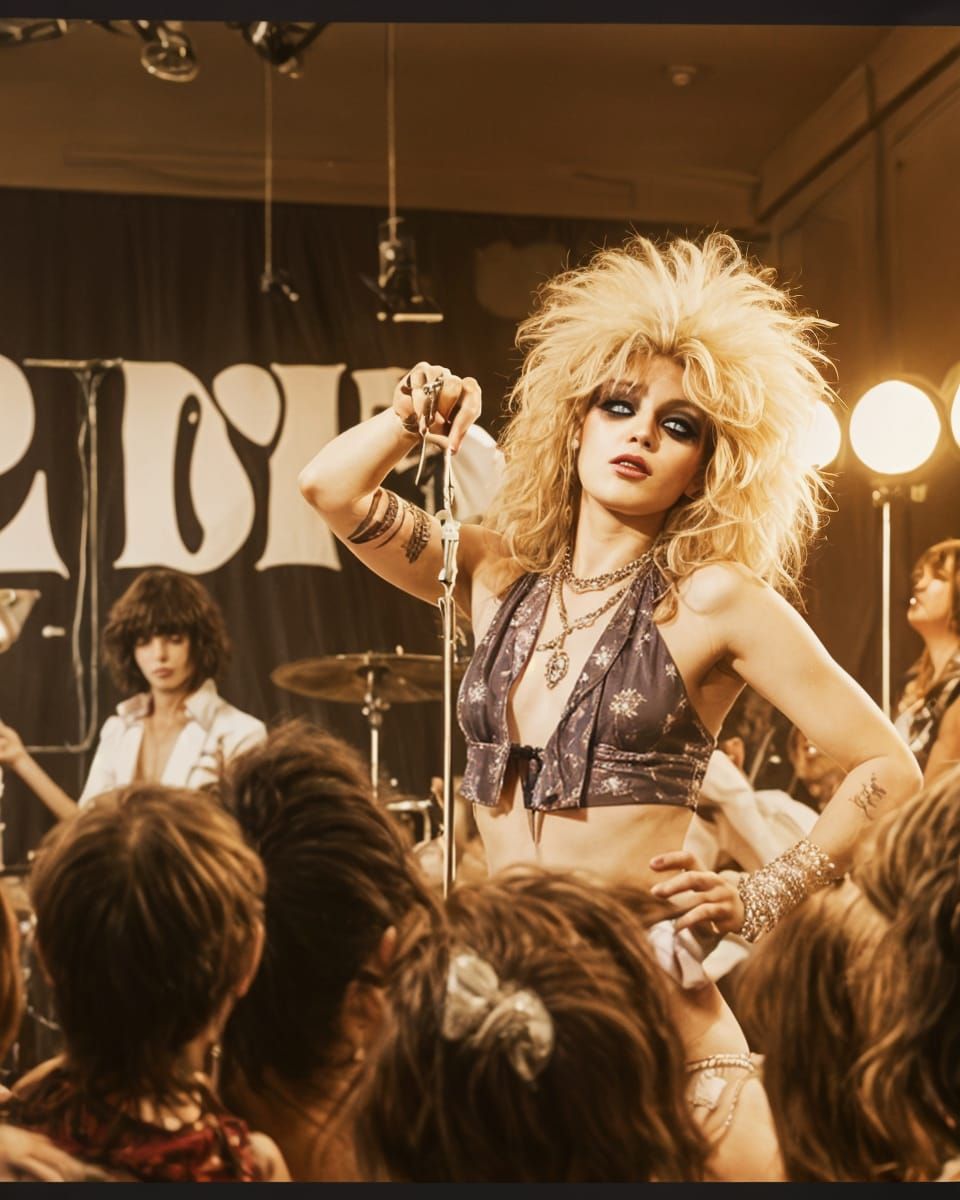 Androgynous Blonde Rock Star