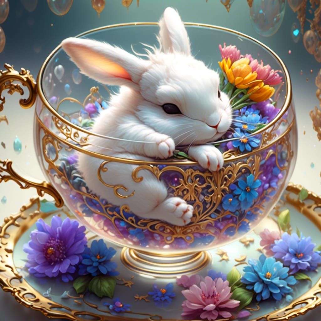 A bunny mug shot. - AI Generated Artwork - NightCafe Creator