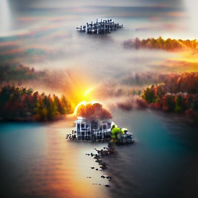 The last sunrise on the lake