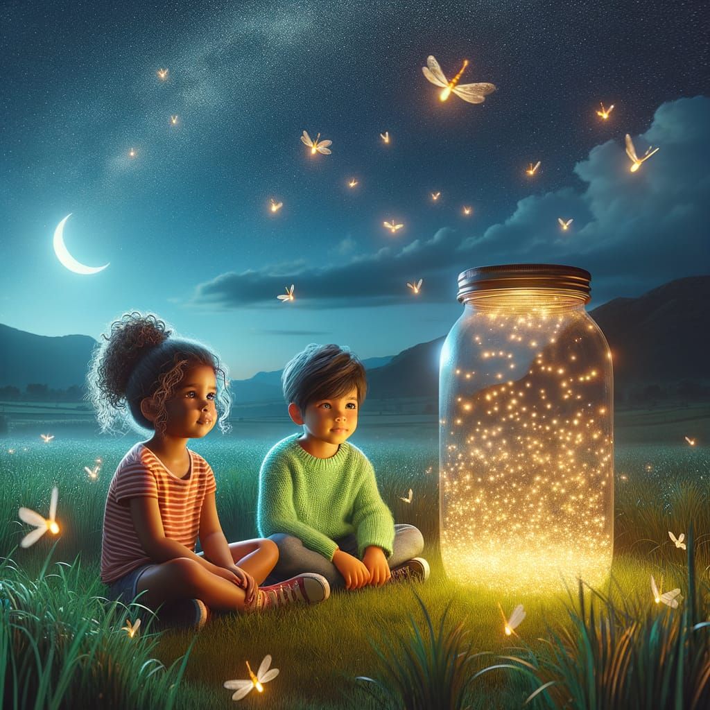 Firefly Nights: Magic Under the Crescent Moon
