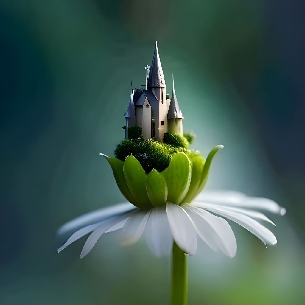 The Tiniest Magical Fairy Castle  by @Schmooz