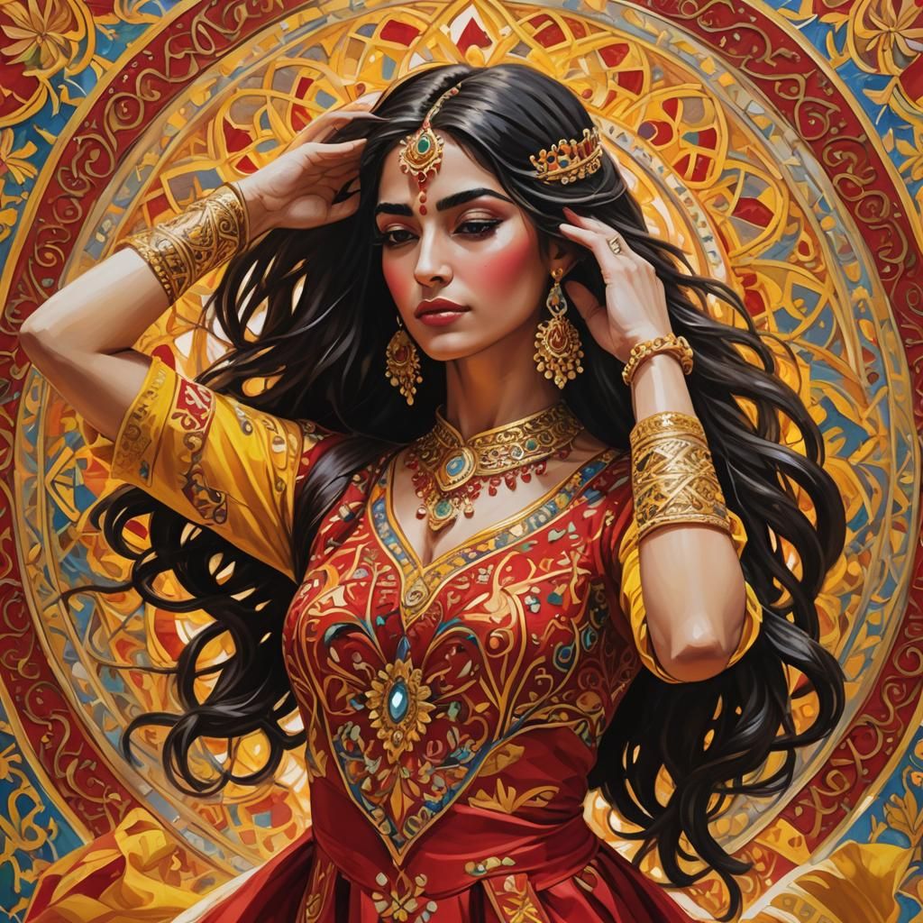 Isela in Vibrant Spanish Dance Portrait