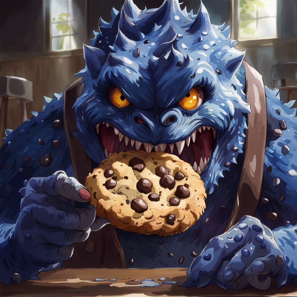 Cookie Monster's Uncle  by @lizardly 