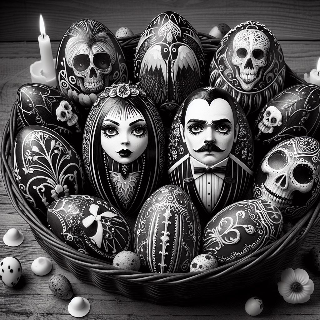 Addams Family Easter eggs