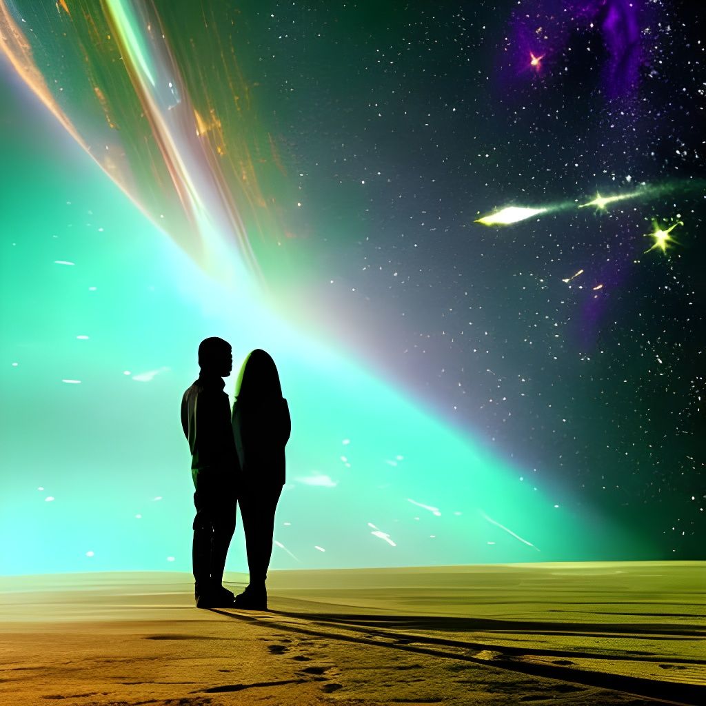 Space couple - AI Generated Artwork - NightCafe Creator