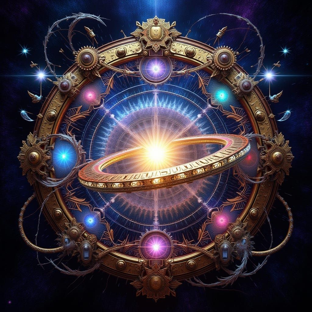 <lora:Ghost in the machine:1.0> Show the artifact astrolavium from warehouse 13 in an extraordinary style and vision 