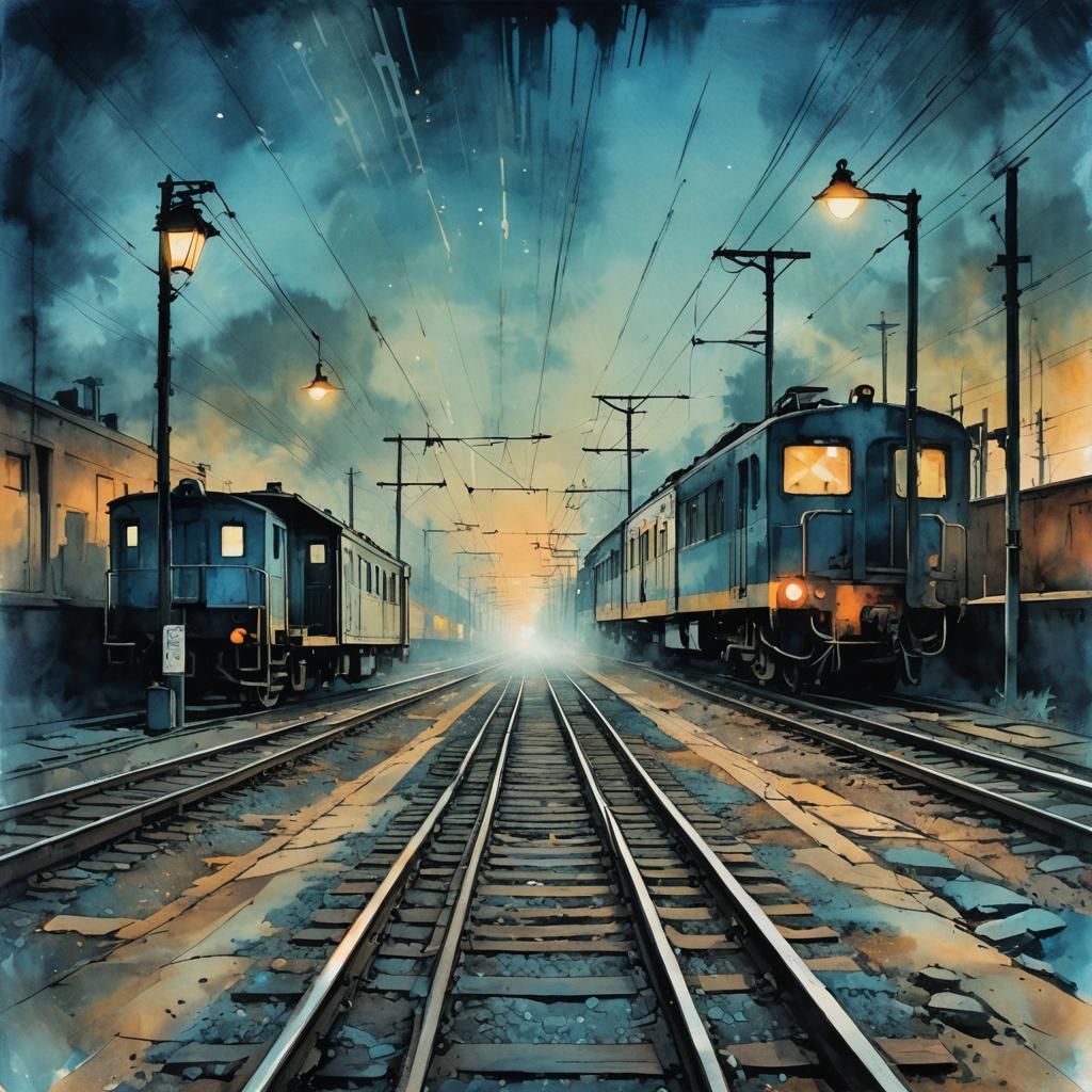 Beyond the sight of the tracks