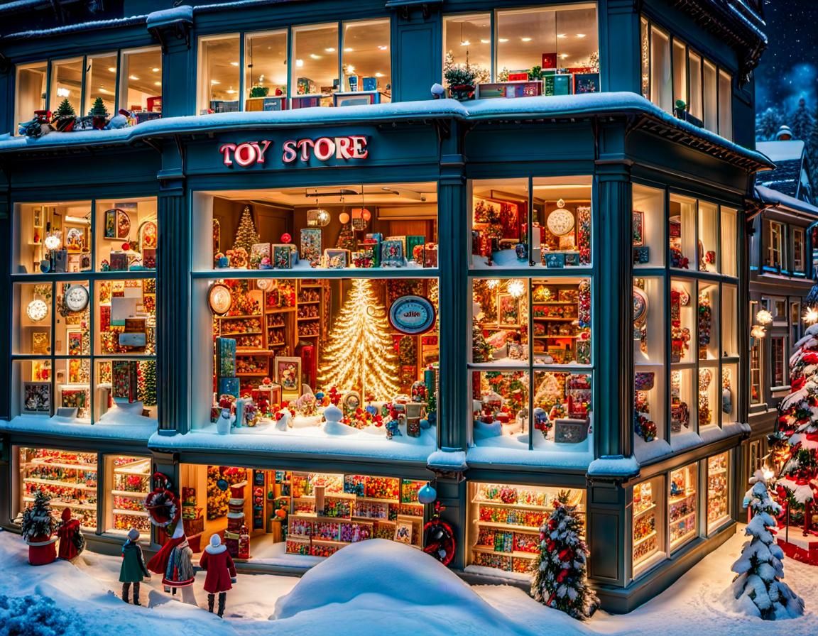 Toy Store window dispay  by @Mellow