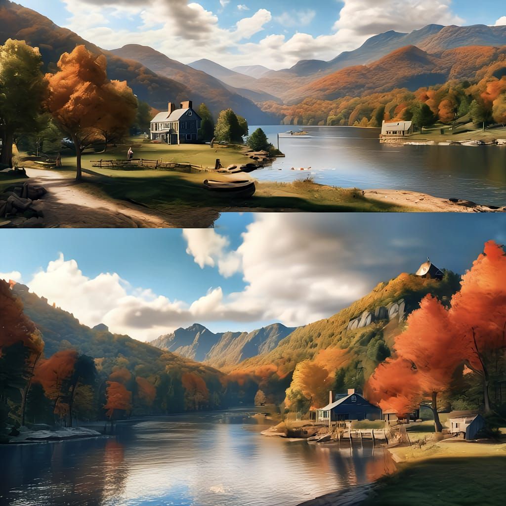 Autumn Serenity: A Tale of Two Seasons
