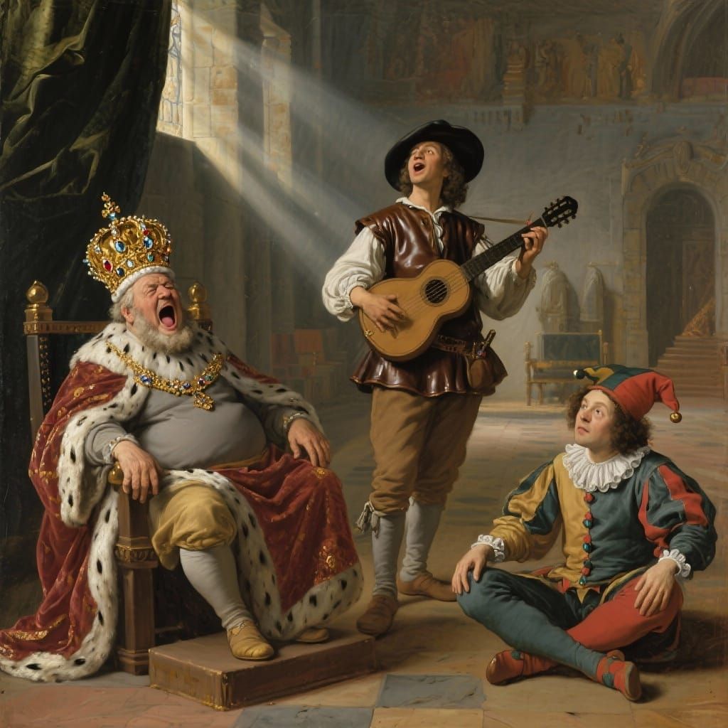 Bored King  by @Human Deliciousness