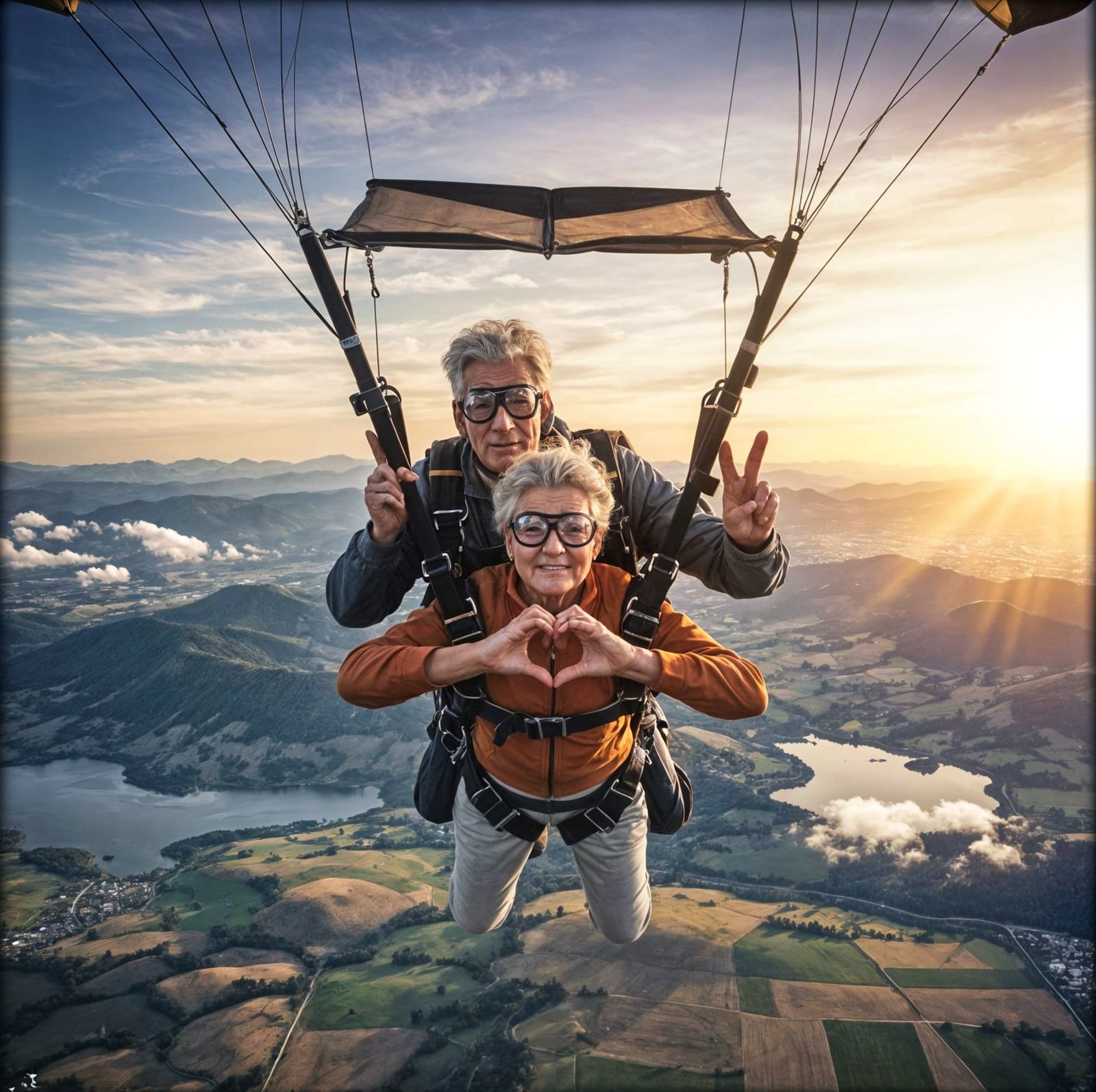 Never Too Old to Take Flight Together  by @Hinty