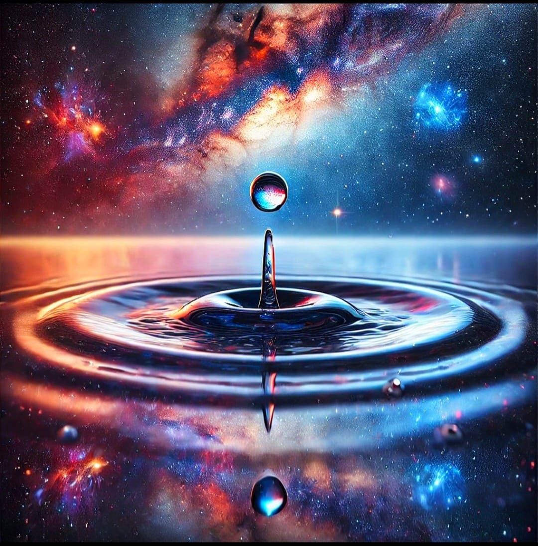 Dripping into a cosmic void