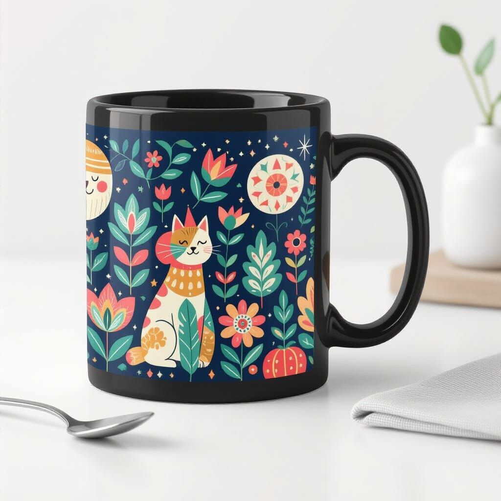 Snow Leopard Hugs Cub in Snowy Scene