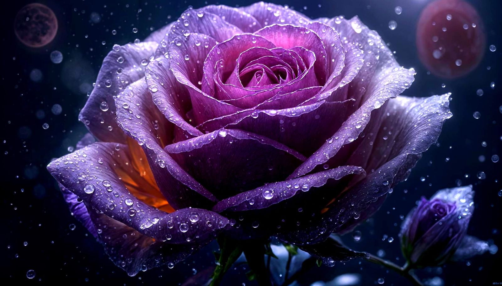 Morning dew on an elegant rose  by @Carlos