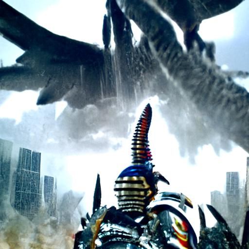 Gigan thunder behind