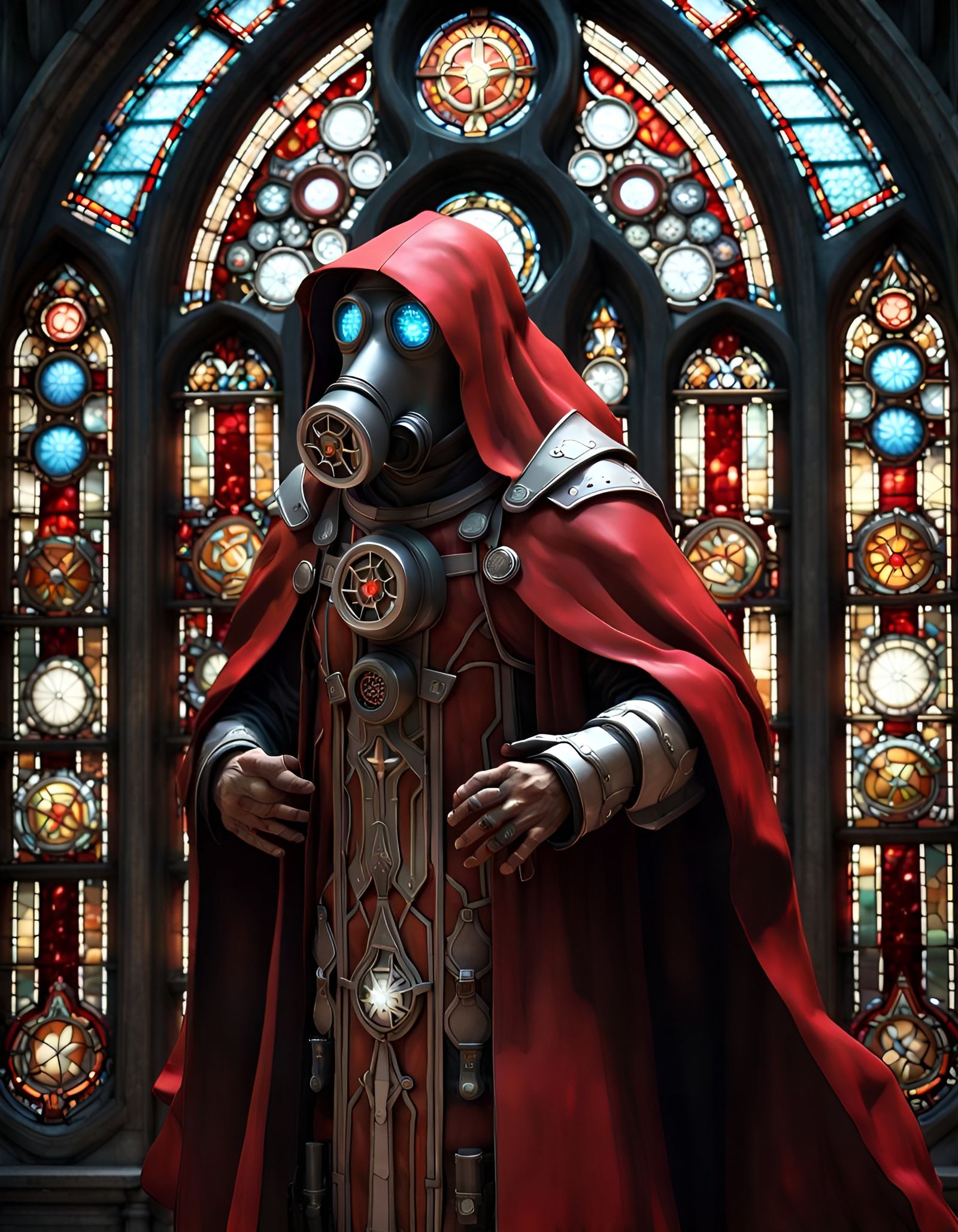 In nomine Dei Machinae, et Omnissiae, et Visi Motivi, amen.  by @Ren