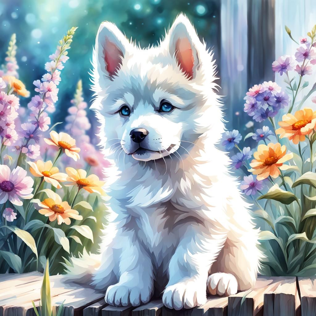 Cute Husky Puppy  by @Rosie
