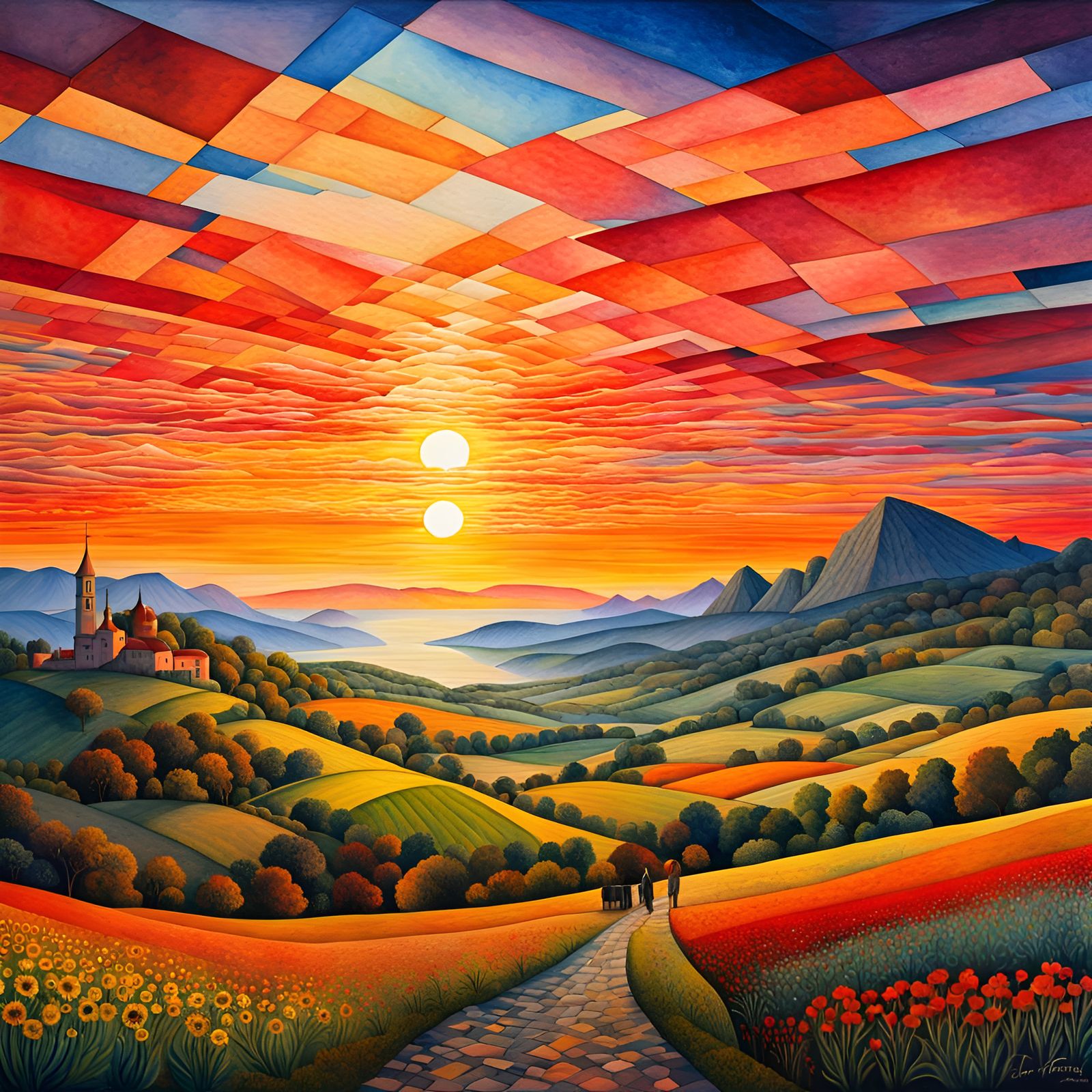 Stunning colorful sunset  by @JustBubu