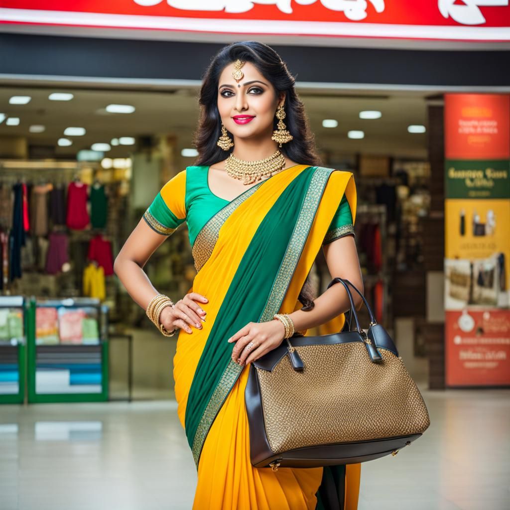 Find Embroidery saree with matching purse by Fleuri fashion near me |  Simada, surat, Surat, Gujarat | Anar B2B Business App