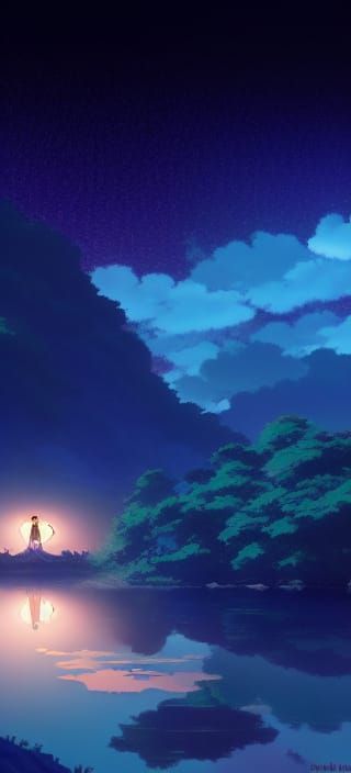 Studio Ghibli, Anime Key Visual, by Makoto Shinkai, Deep Col...