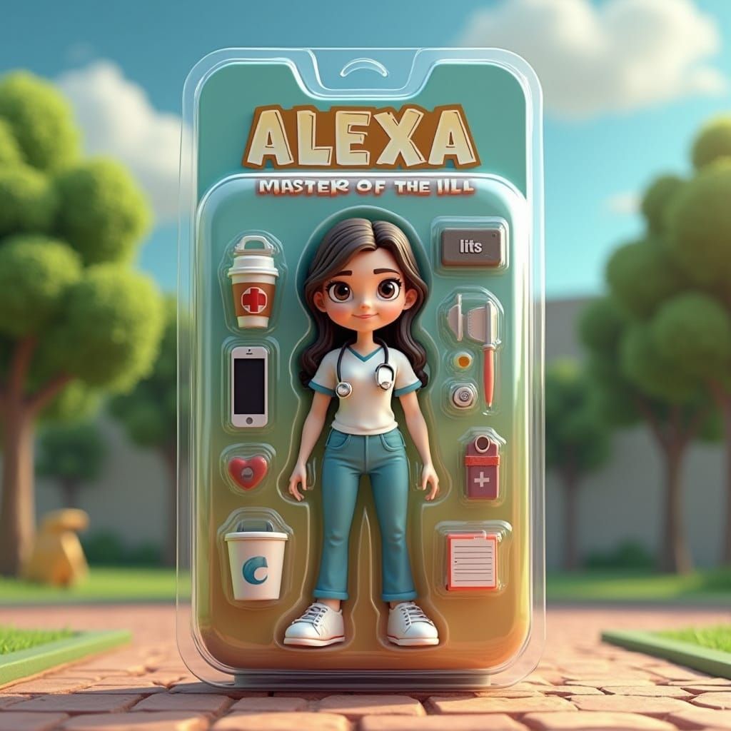 Hyper-Realistic Hospital Heroine in Toy Packaging