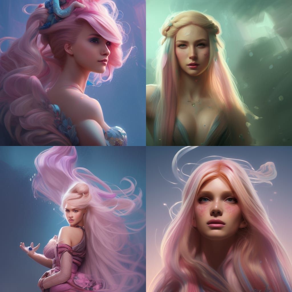 pink hair