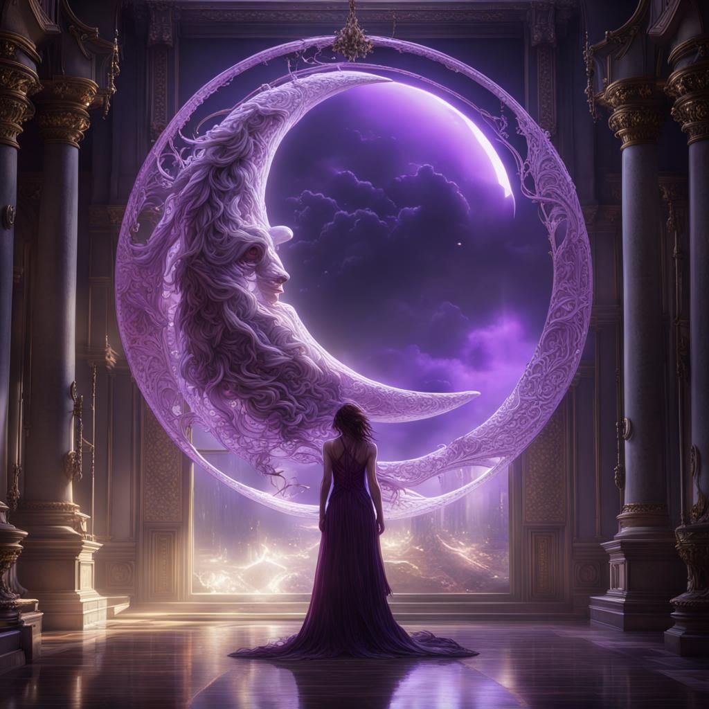 She felt her heart break as the glass moon shattered under the weight of it's own brilliance  by @Nolan Void