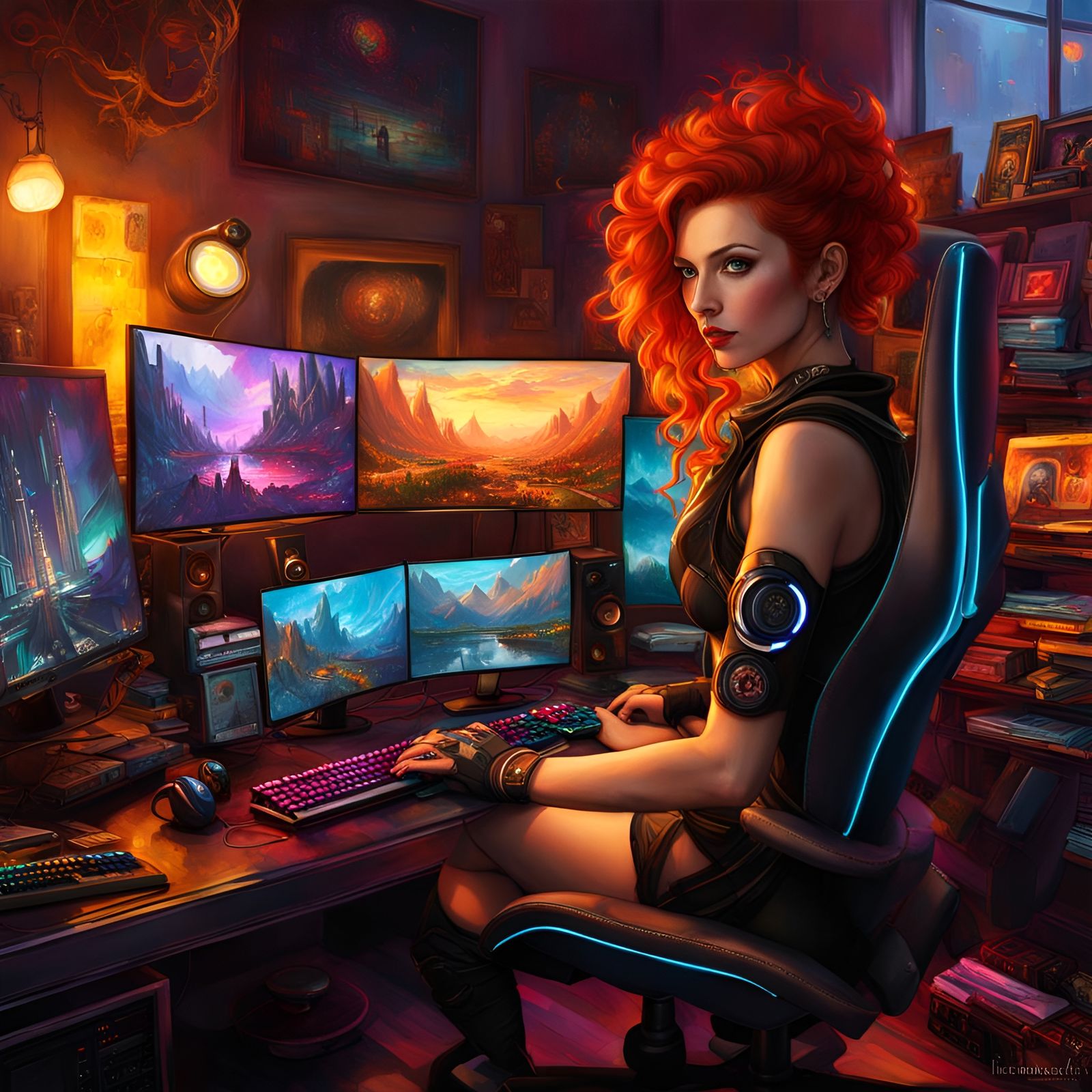 Gaming PC Setup   by @Happy Jack