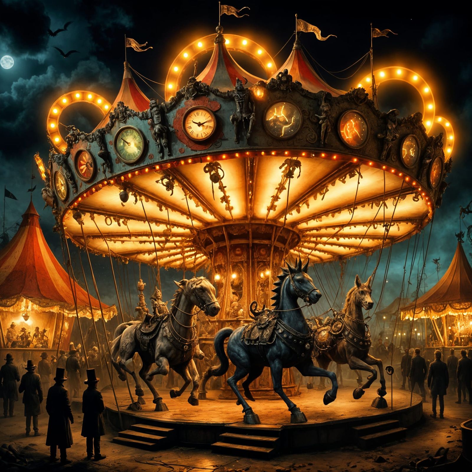 Halloween Horror Knights Carousel   by @Basic_Shmasic