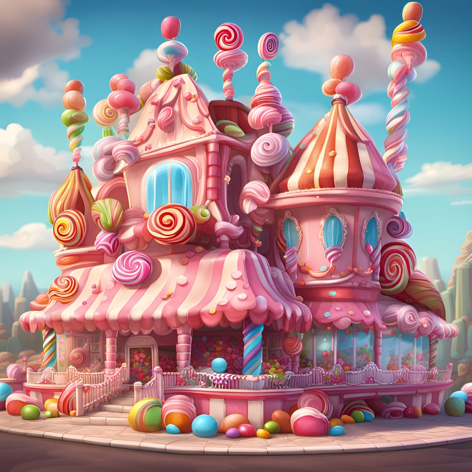 Candy Palace - AI Generated Artwork - NightCafe Creator