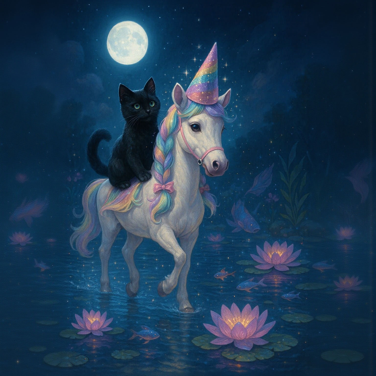 Nub's and Albus moonlit ride