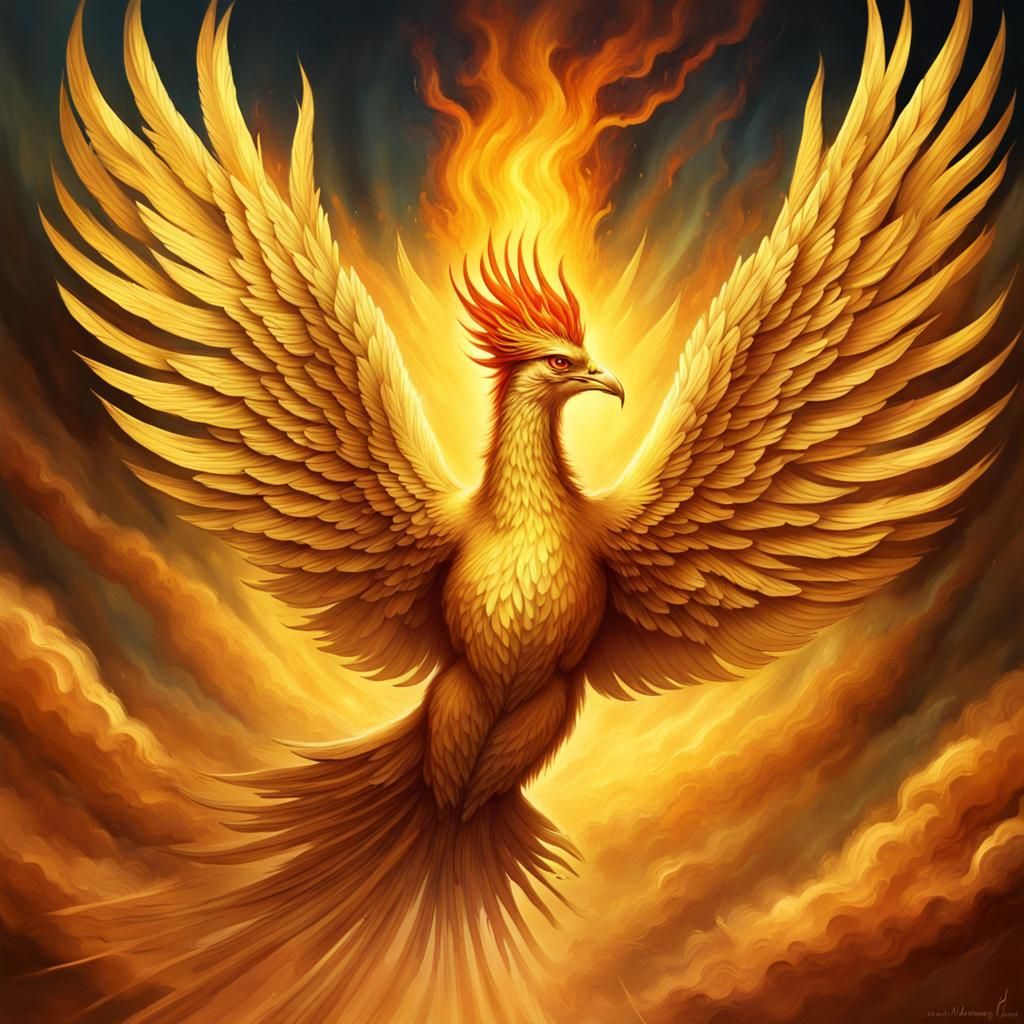 I dreamed that I was the mythological GOLDEN PHOENIX, FLYING SO ...