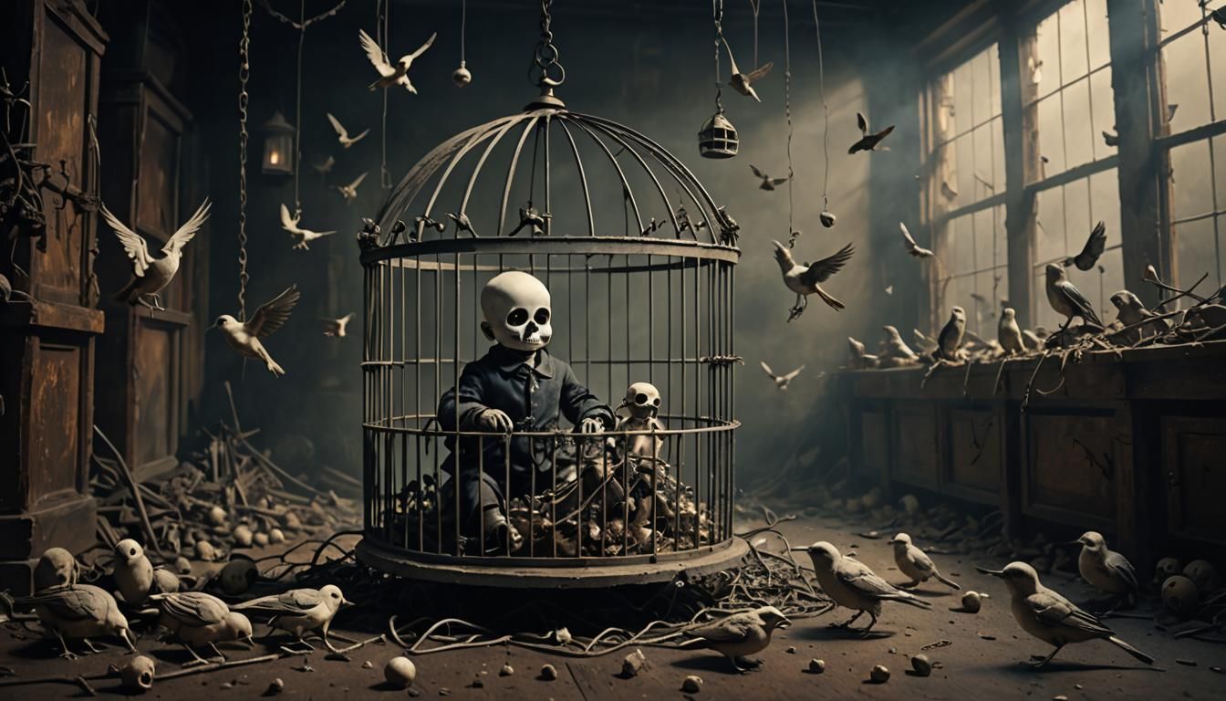 Macabre Still Life: Surreal Bioluminescent Sci-Fi Horror