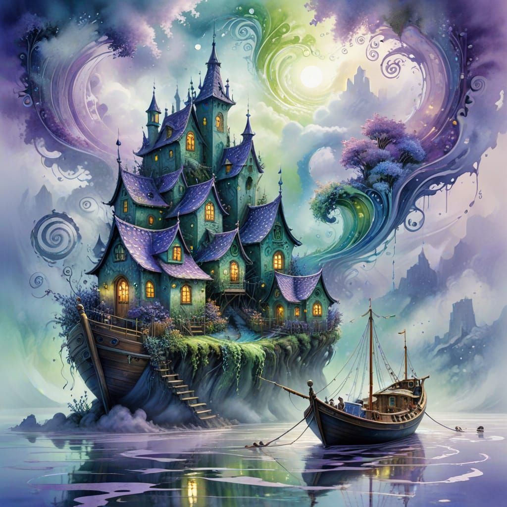 Fantasy Village - 8 likes  by @Pink