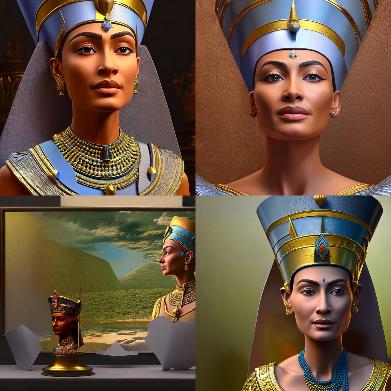 Queen Nefertiti - AI Generated Artwork - NightCafe Creator