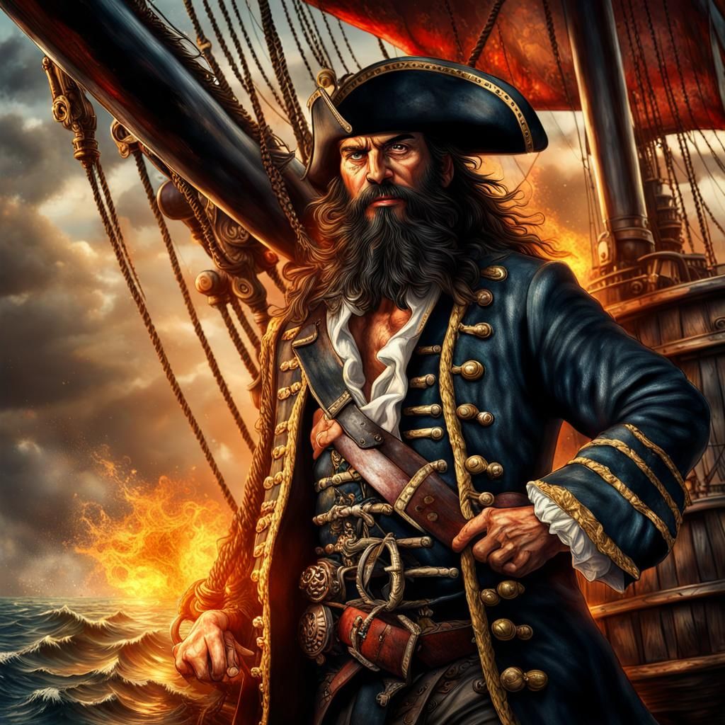 Blackbeard AI Generated Artwork NightCafe Creator