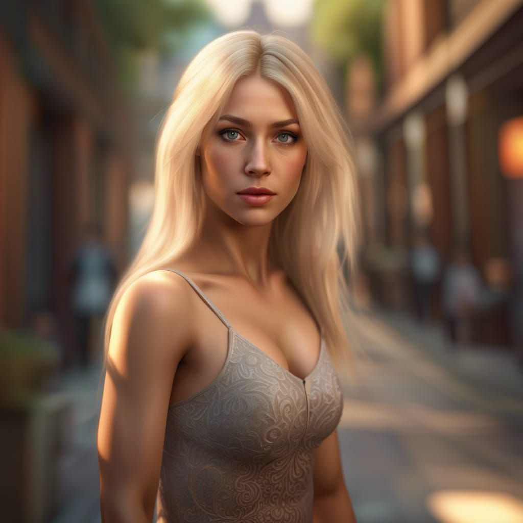 Beautiful Blonde Girl Ai Generated Artwork Nightcafe Creator