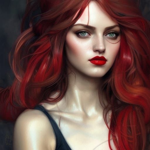 portrait of beautiful female - AI Generated Artwork - NightCafe Creator