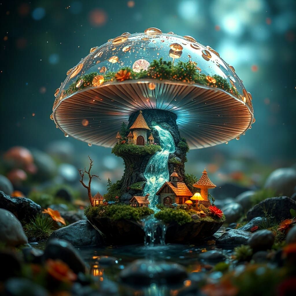 Magical 💫 Mushroom World  by @Xenia