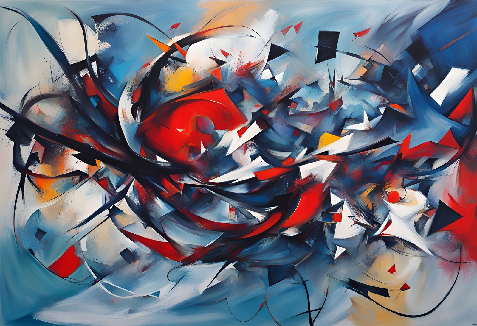 Chaotic Abstractionism Eros (IV) AI Generated Artwork NightCafe