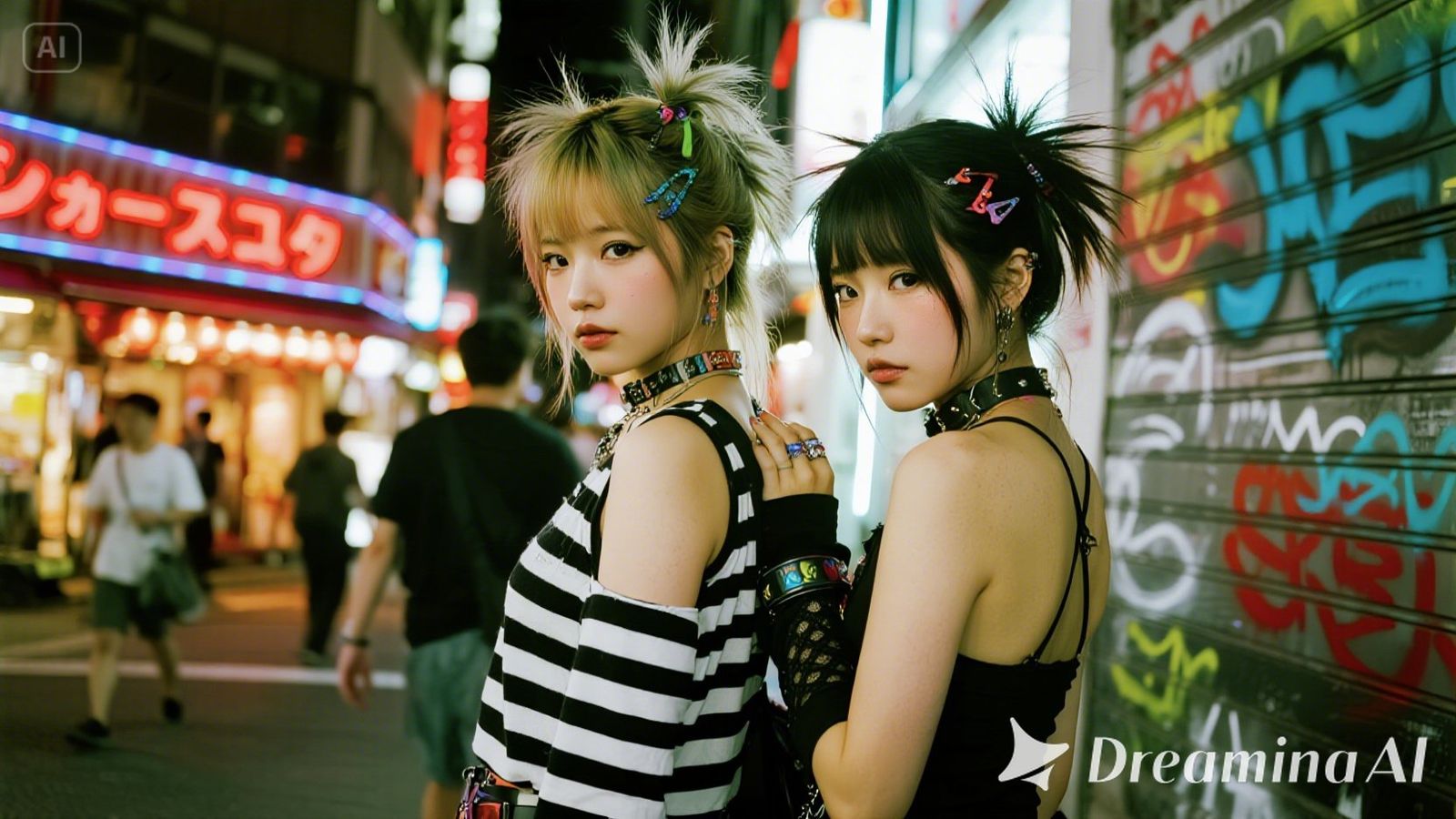 punk gyaru style of okinawa, shibuya and harajuku