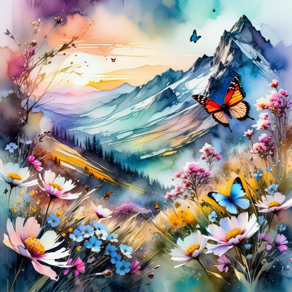 Spring mountain  by @Coco Lasticot