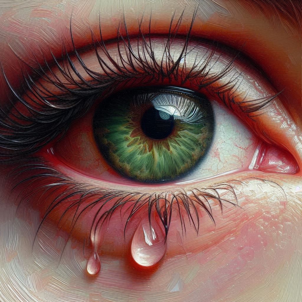 Oil Painting of "The Tear Drop"